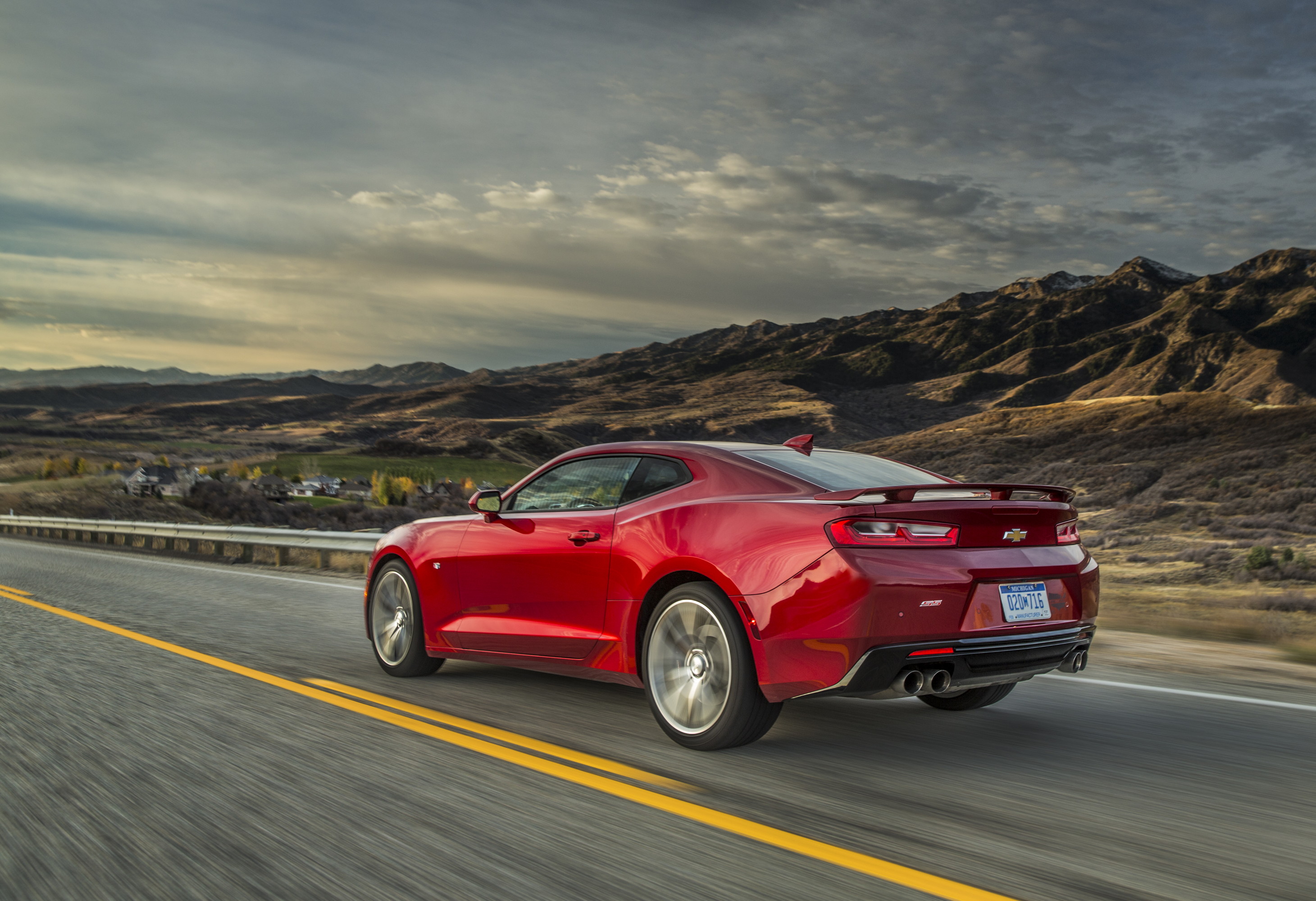 During the Find New Roads Trip, invited guests drove the all-new 2016 Camaro to all 48 States. These images taken outside of Salt Lake City, Utah.